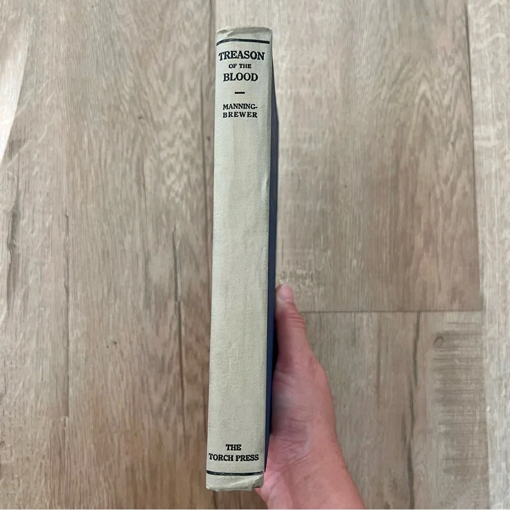 SUPER RARE 1911 HC Book Treason of the Blood By Estelle Hempstead Manning-Brewer